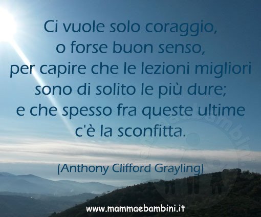 frase lezioni dure