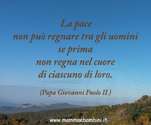 frase sulla pace per la domenica delle Palme