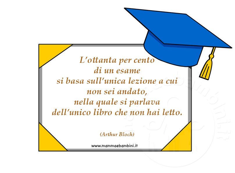 Frase del giorno 13 aprile sugli esami 1 frase svolgimento esami