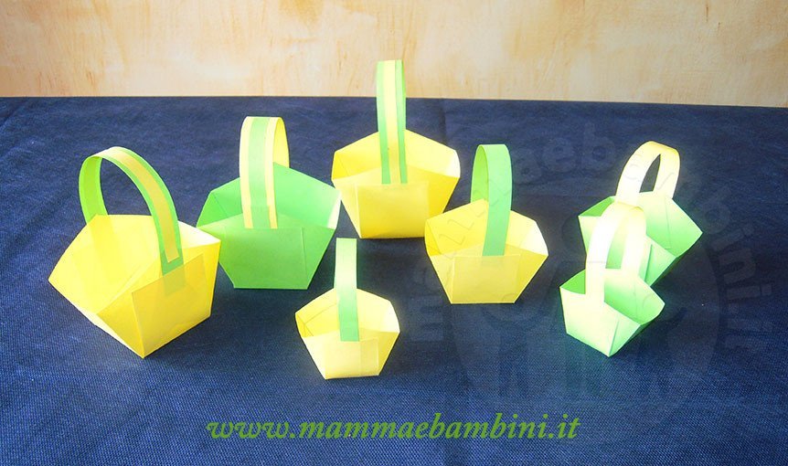 Lavoretti facili cestini di carta 11 lavoretti cestini di carta 03
