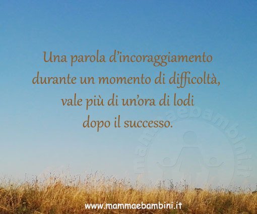 frase parola incoraggiamento