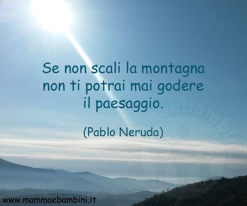 frase scalare la montagna