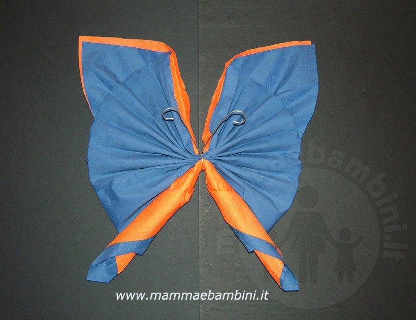farfalla blu arancione