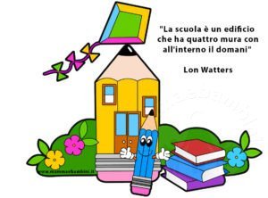 con frase sulla scuola