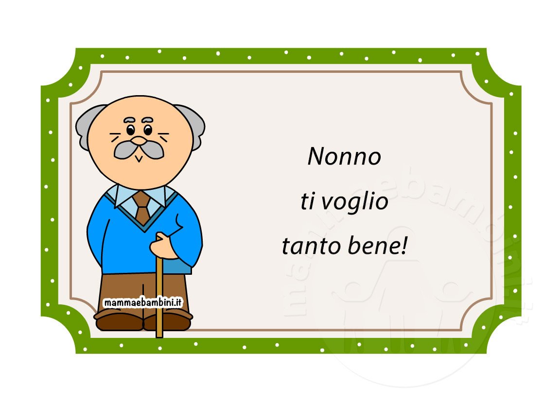 nonno ti voglio bene