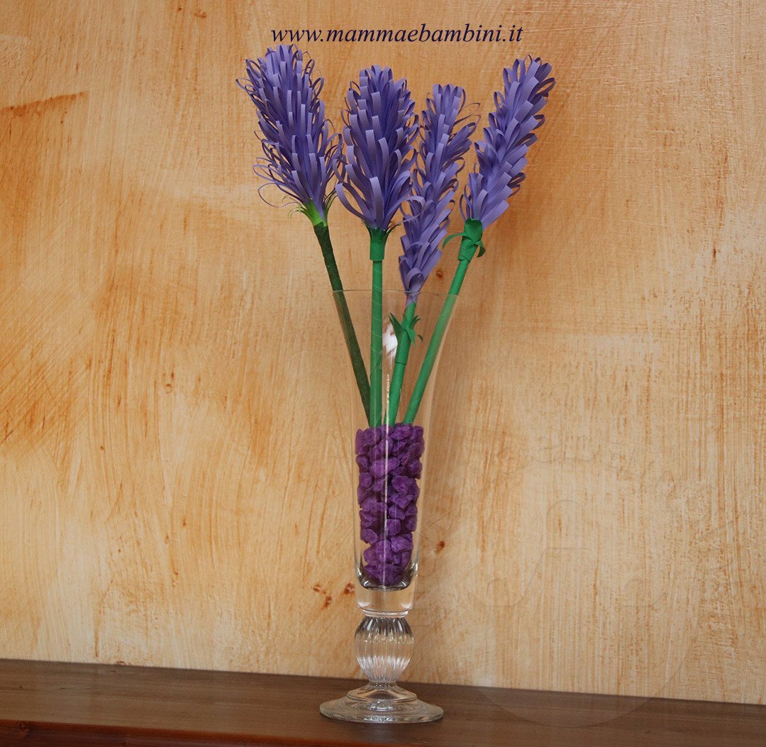 fiori lavanda di carta