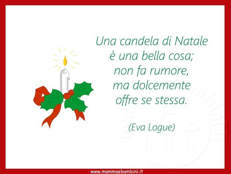 frase natale candela