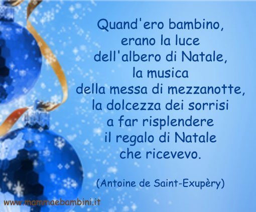 frase sul natale bambino