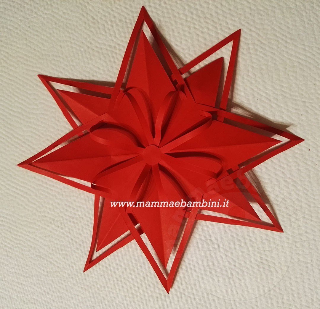 tutorial stella di natale 3d rossa 20