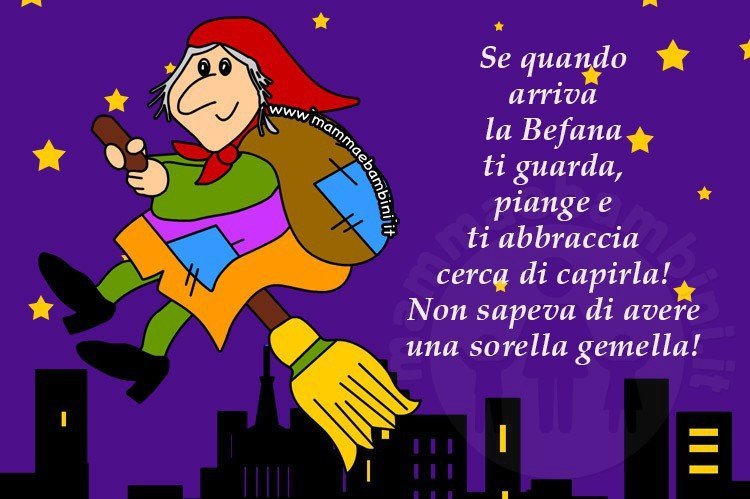 frase divertente sulla befana