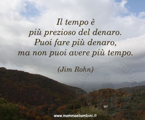 frasi tempo denaro