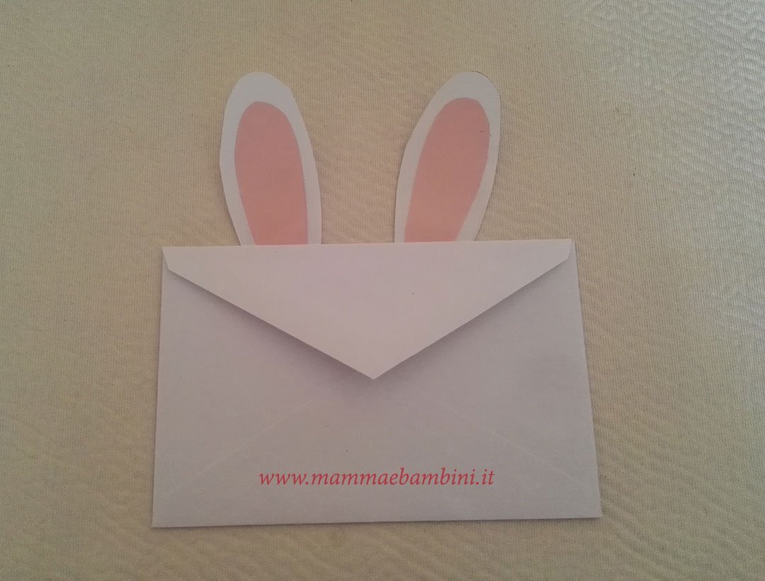 Coniglio con busta da lettere 4 biglietto pasqua a forma coniglio 12