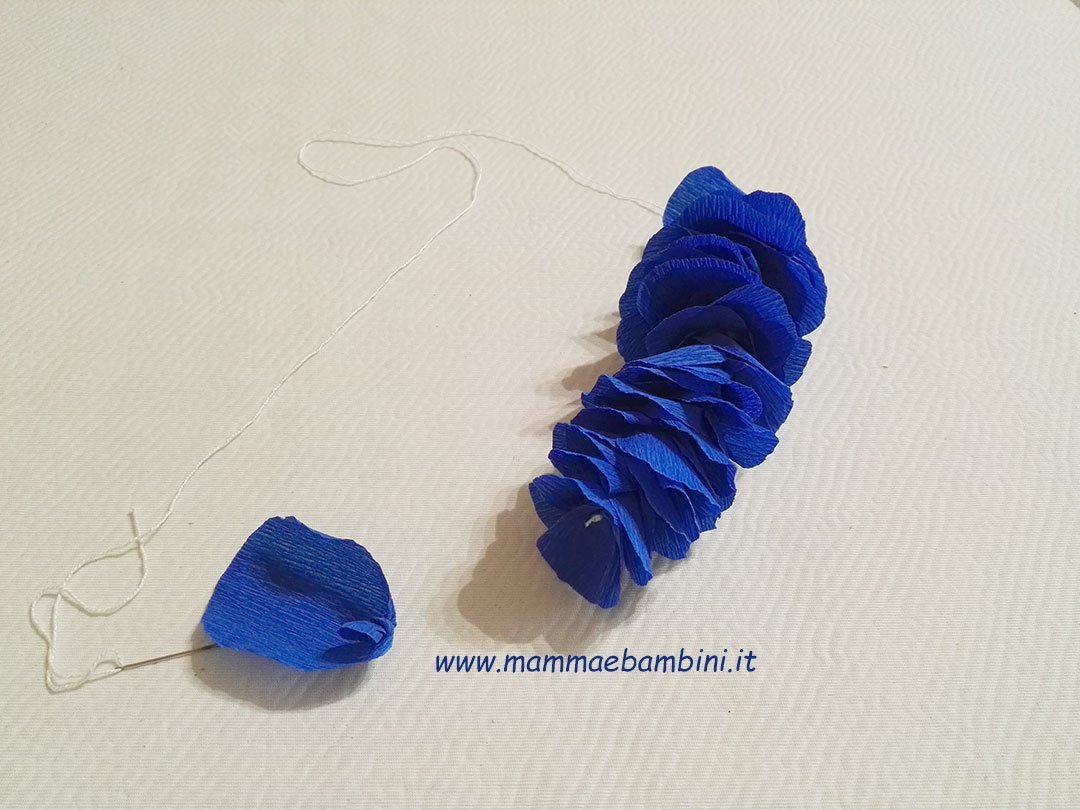 Glicine fiori di carta crespa 16 glicine di carta crespa 12