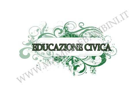 Educazione civica copertina quaderno