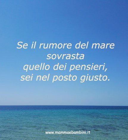 Frase del giorno 30.05 mare - Mamma e Bambini