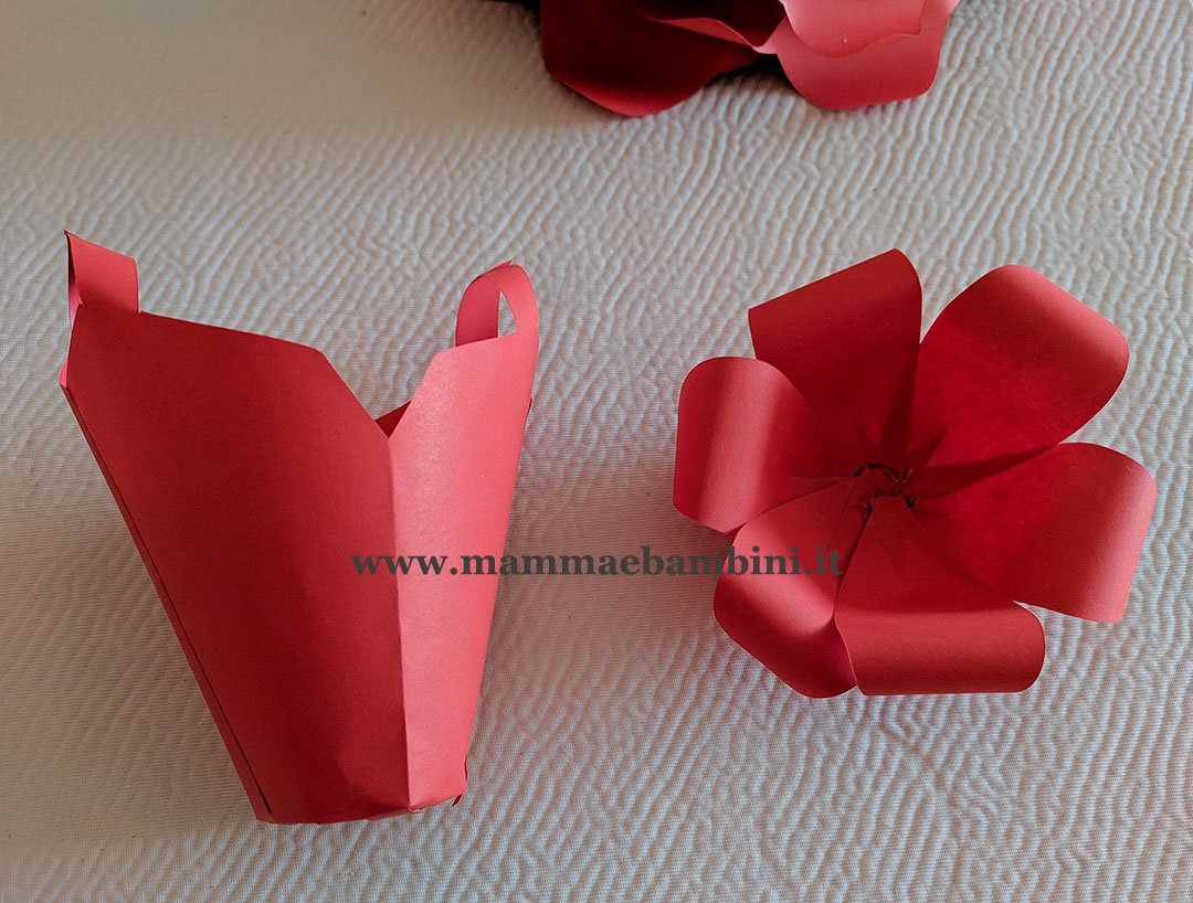 Tutorial abito fiore di carta 12 vestito carta fiore 19