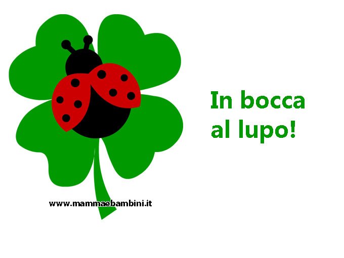 frase esame in bocca al lupo