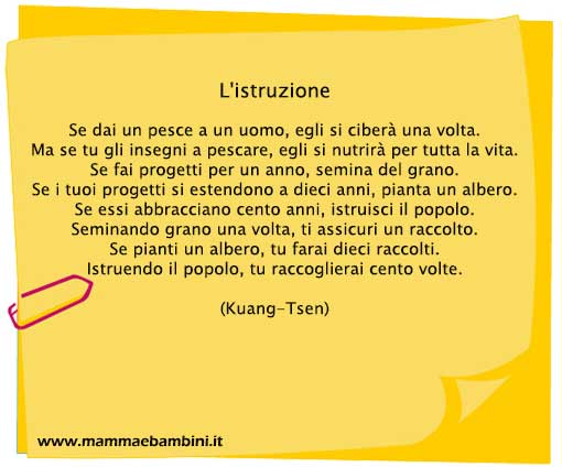 poesia istruzione