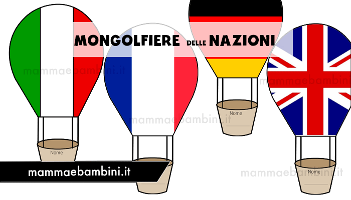 Decorazioni aule con mongolfiere