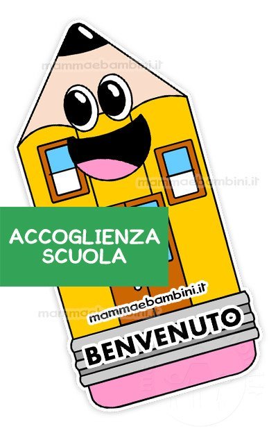 Accoglienza scuola un cartellone da stampare