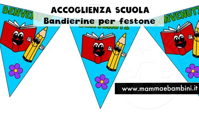 bandierine festone accoglienza