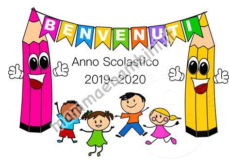 Scritta Benvenuti Anno Scolastico 2019-2020