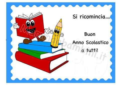 Cartellone Buon Anno Scolastico Mamma E Bambini