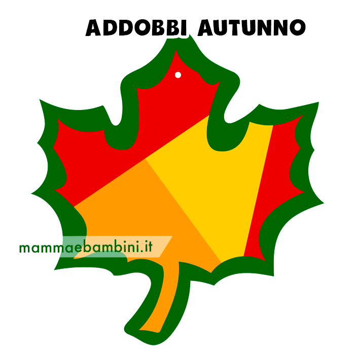 Addobbi autunno con foglie acero