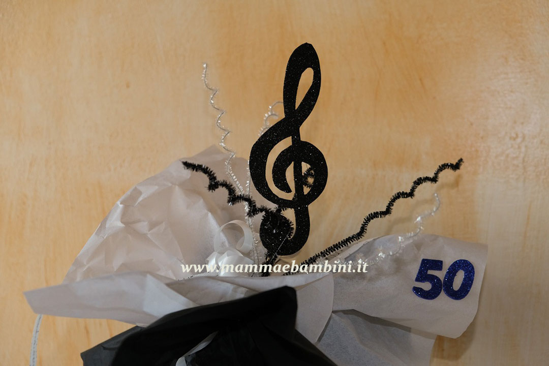 Centrotavola a tema musica per compleanno 5 centrotavola con chiave di violino 00