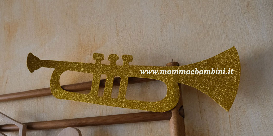 Decorazioni in gomma eva la tromba 1 Decorazioni in gomma eva la tromba