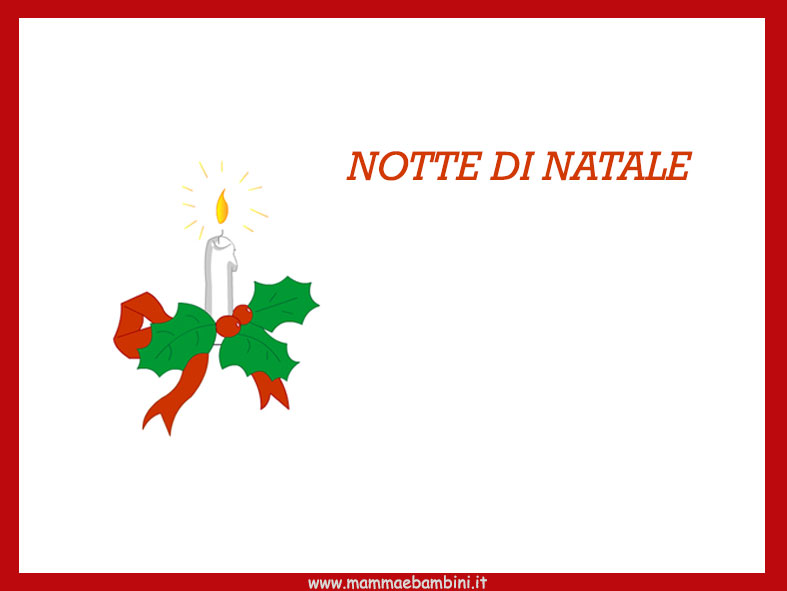 Poesia Natale "Notte di Natale" 2 NOTTE DI NATALE