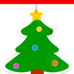 Disegno Albero Di Natale Da Ritagliare Mamma E Bambini