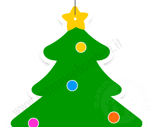 Albero Di Natale Disegno.Disegno Albero Di Natale Per Decorazioni Mamma E Bambini