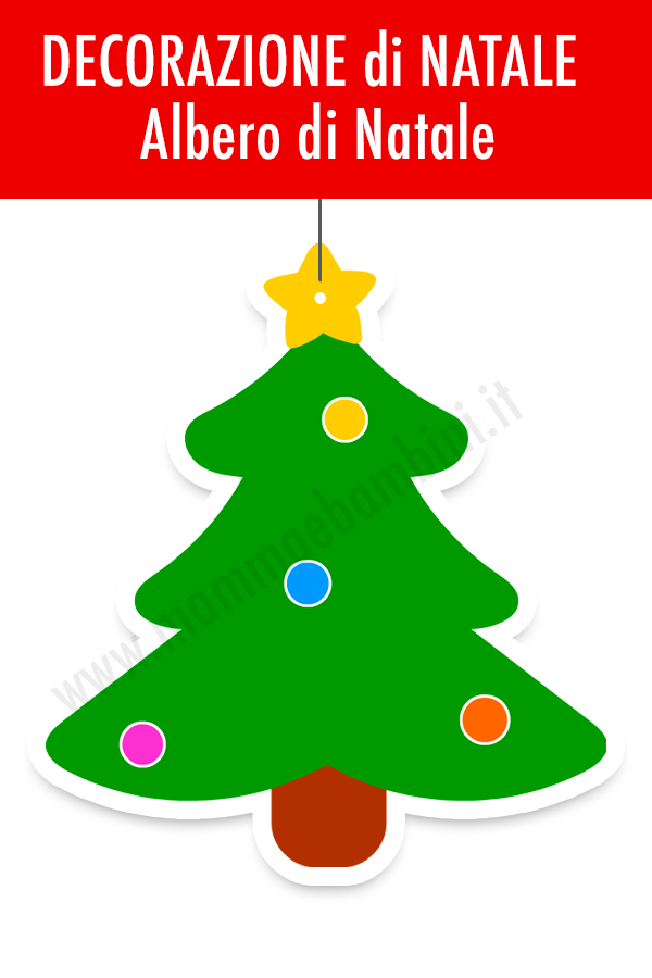 Disegno Albero di Natale per decorazioni 1 albero natale decorazioni