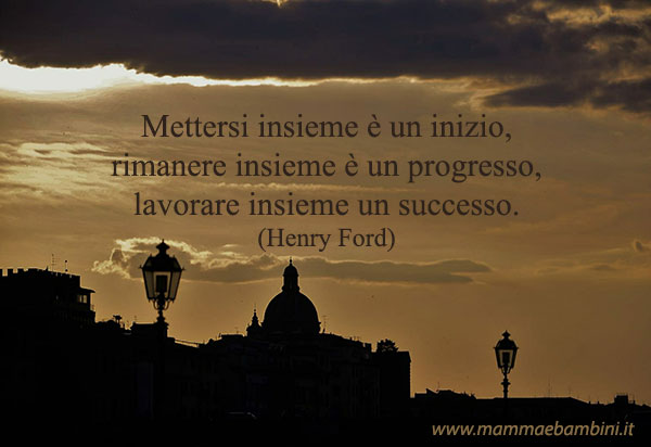 Frase del giorno 28.11 lavorare insieme