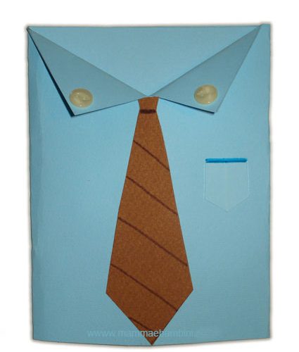 biglietto papa con cravatta