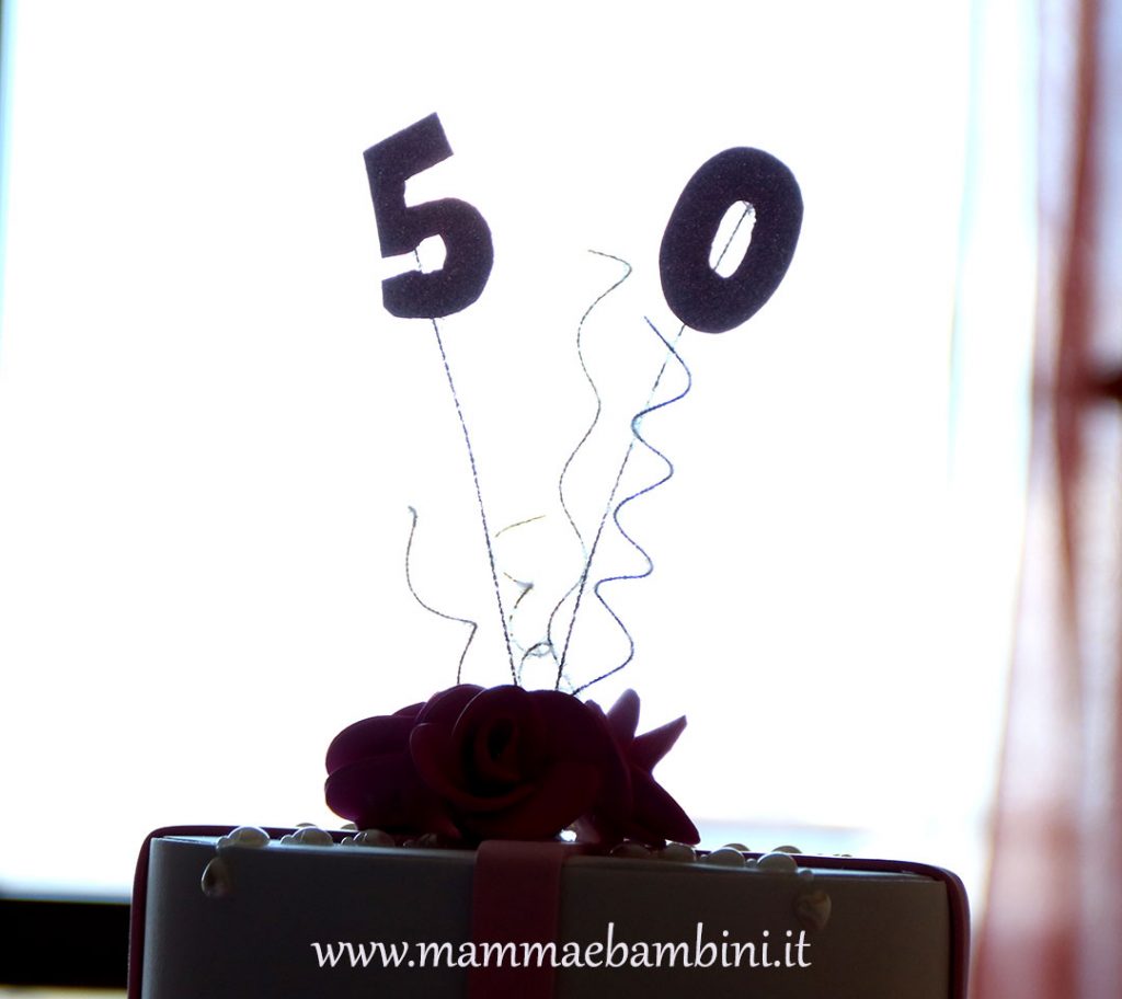 Decorazioni torta finta in gomma eva 3 torta finta con gomma eva 50 anni