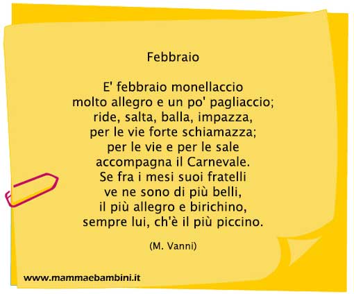 Poesia Febbraio 1 Poesia Febbraio