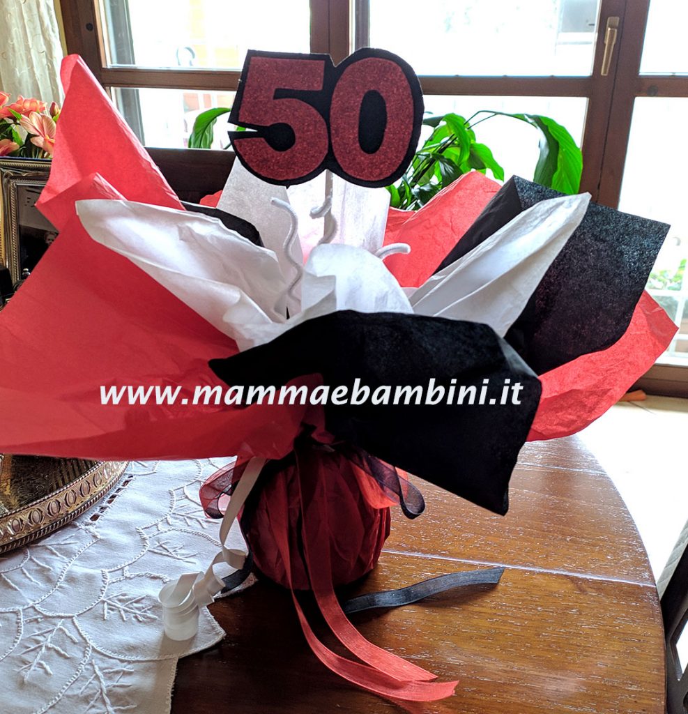 Decorazioni feste compleanno 50 anni 2 centrotavola festa compleanno 50 anni