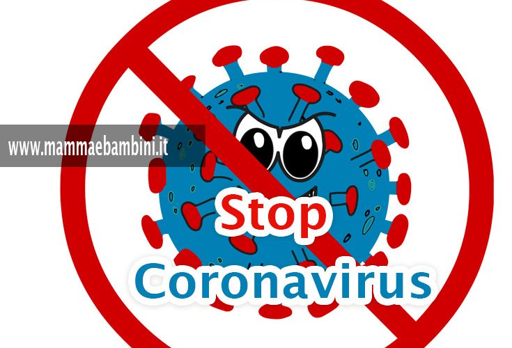 Disegni Stop al Coronavirus - Mamma e Bambini