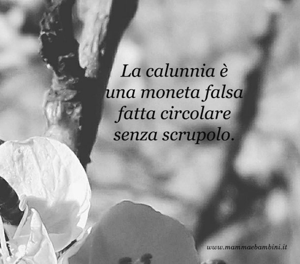 Le frasi piu' belle 1 frase calunnia