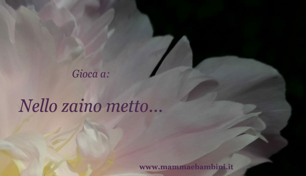 Giochi per bambini: Nello zainetto metto 2 gioco per bambini dim memoria