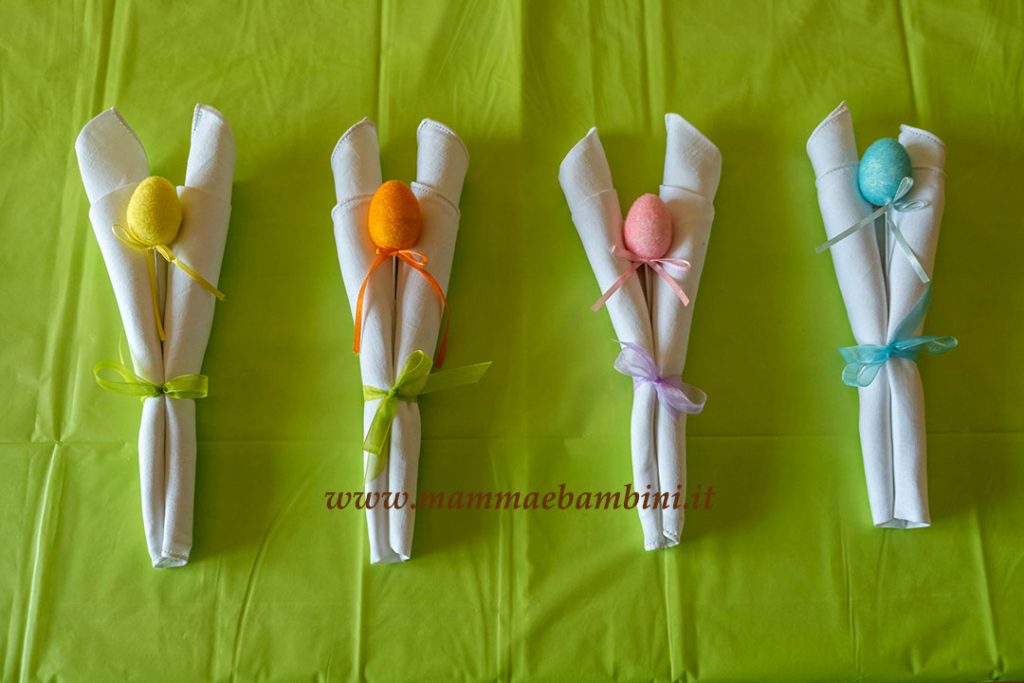 Idee tavola a Pasqua 3 decorazioni pasqua con tovaglioli