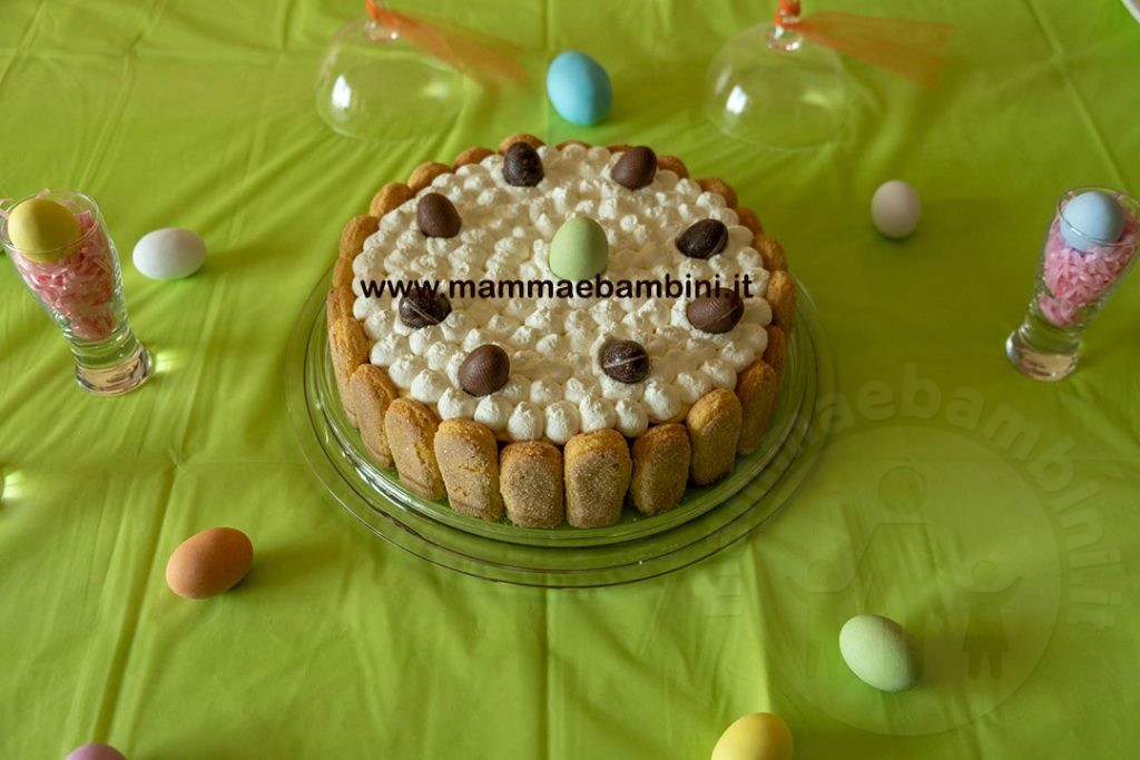 Idea decorazione torta tiramisu' 3 torta pasqua tiramisu