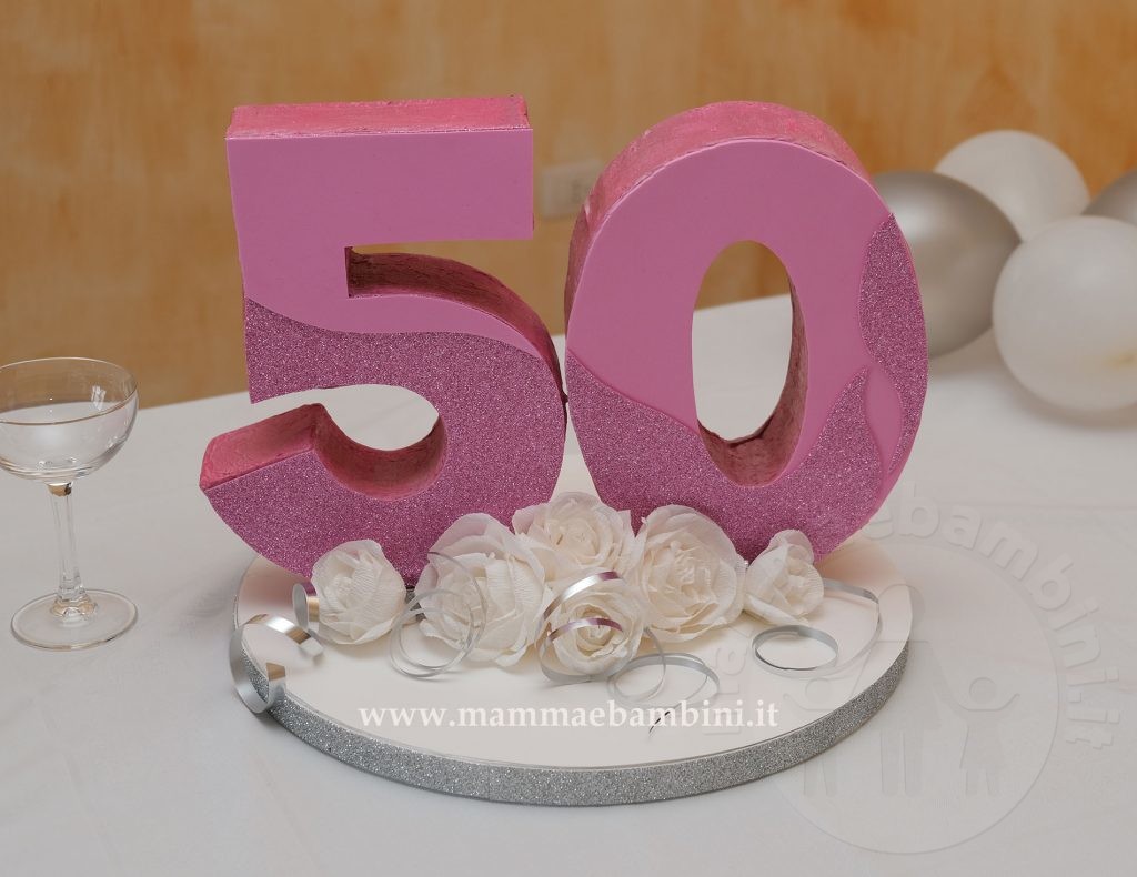 Centrotavola festa 50 anni fai da te 3 centrotavola 50 anni fai da te 02