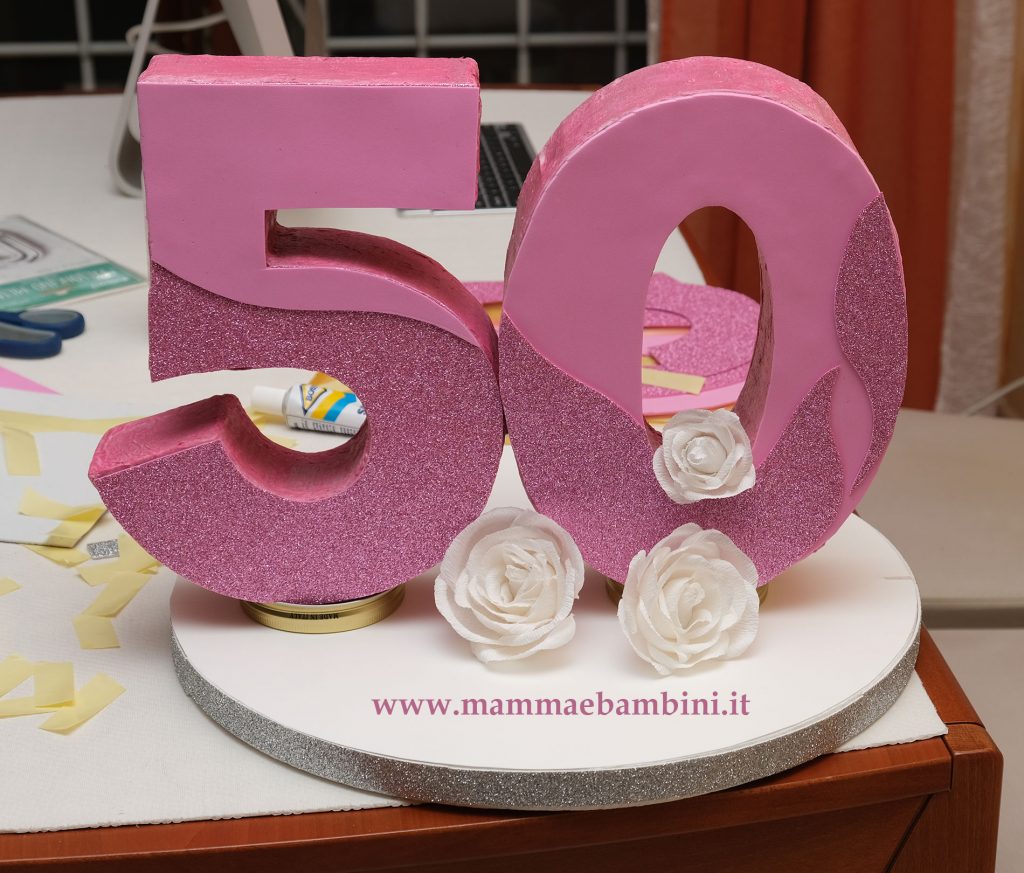 Centrotavola festa 50 anni fai da te 4 centrotavola 50 anni tutorial