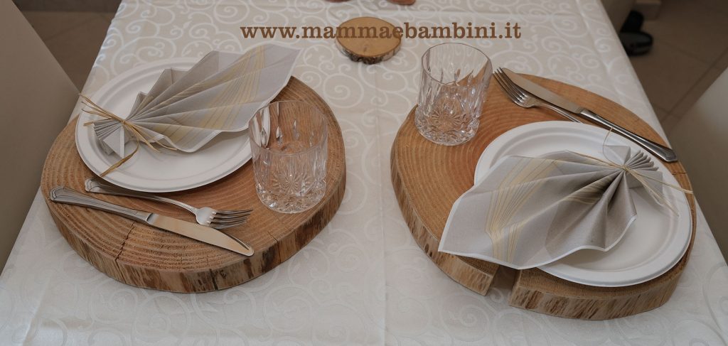 Tavola per Natale stile rustico 7 tavola stile rustico sottopiatti