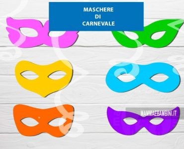 maschere carnevale colorate
