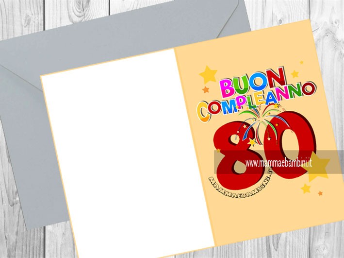 Compleanno 80 Anni Biglietto Auguri Mamma E Bambini Compleanno 80 Anni Biglietto Auguri Mamma E Bambini