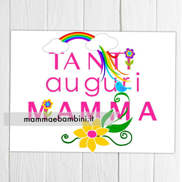 Scritta Tanti auguri mamma con fiori 1 Tanti auguri mamma